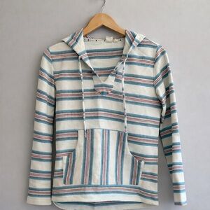 Small Roxy Baja Striped Hooded Pullover